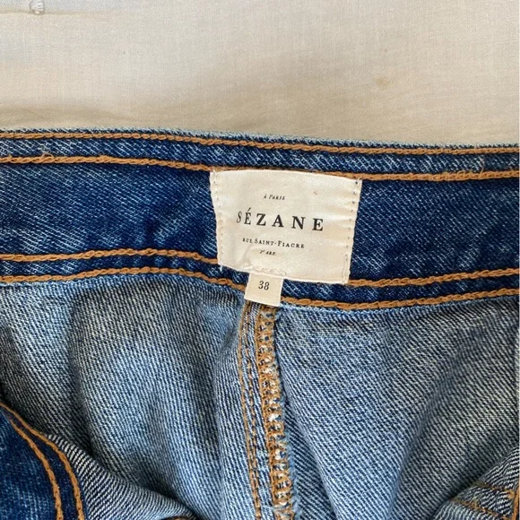 Sezane Button Up Flares Size 27